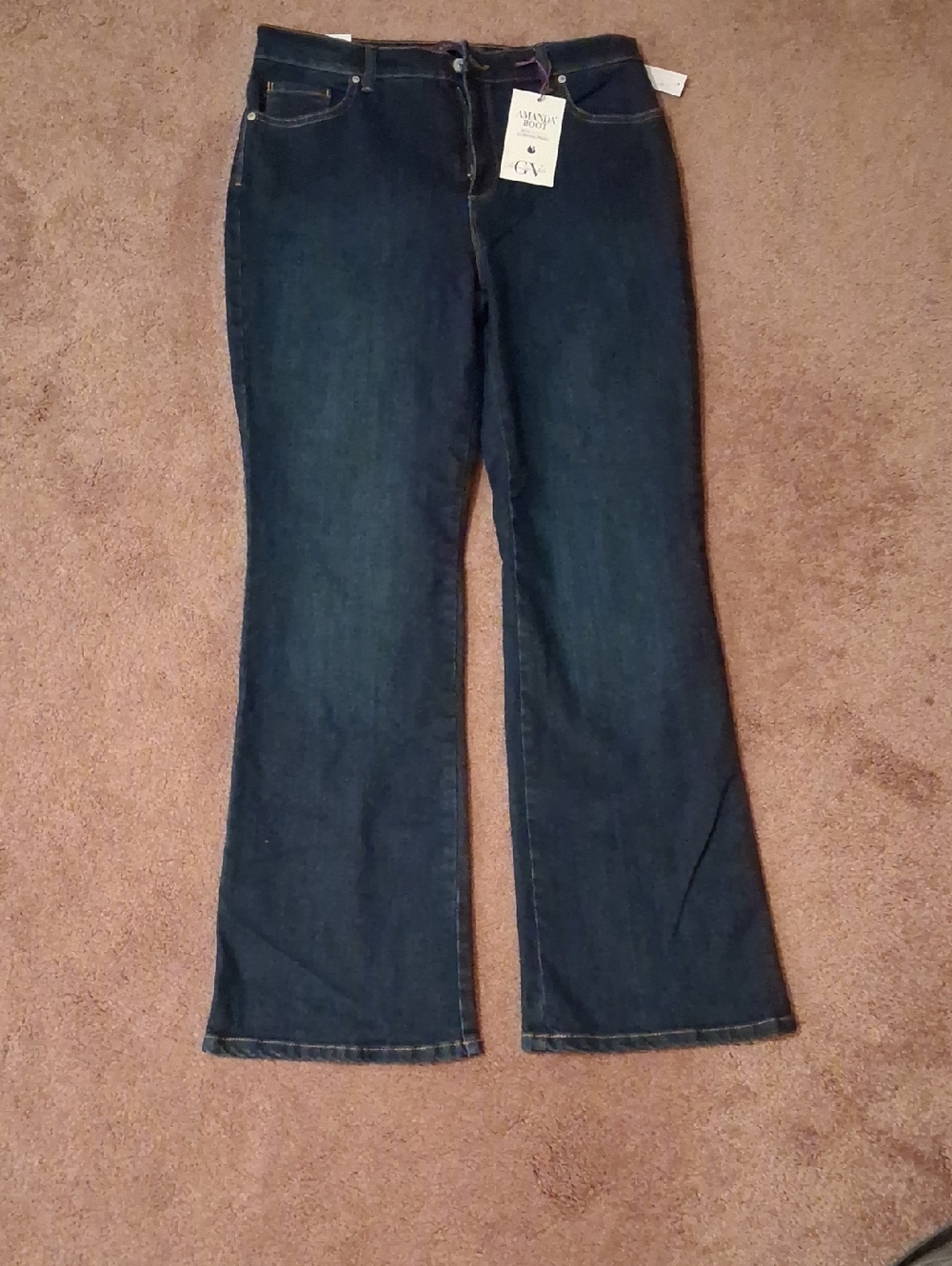 Gloria Vanderbilt Dark Blue Bootcut Jeans